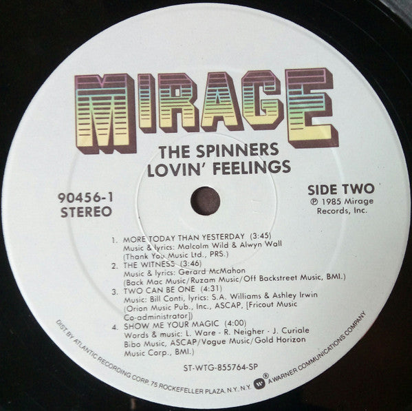 Spinners : Lovin' Feelings (LP, Album, Spe)