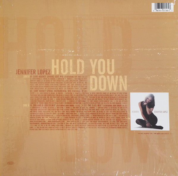 Jennifer Lopez : Hold You Down (Remixes) (12")