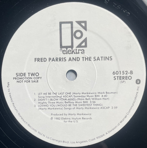 Fred Parris & The Satins* : Fred Parris And The Satins (LP, Album, Promo, Spe)