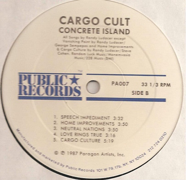 Cargo Cult (3) : Concrete Island (LP, Album)