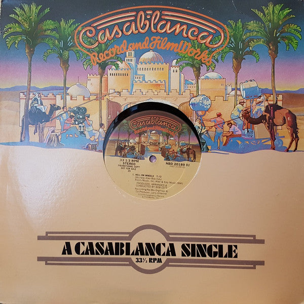 Cher : Hell On Wheels / Git Down (Guitar Groupie) (12", Promo)