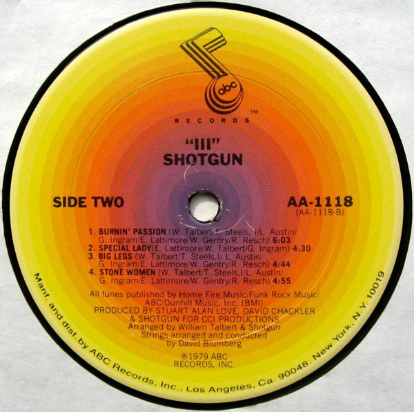 Shotgun (2) : Shotgun III (LP, Album, Ter)