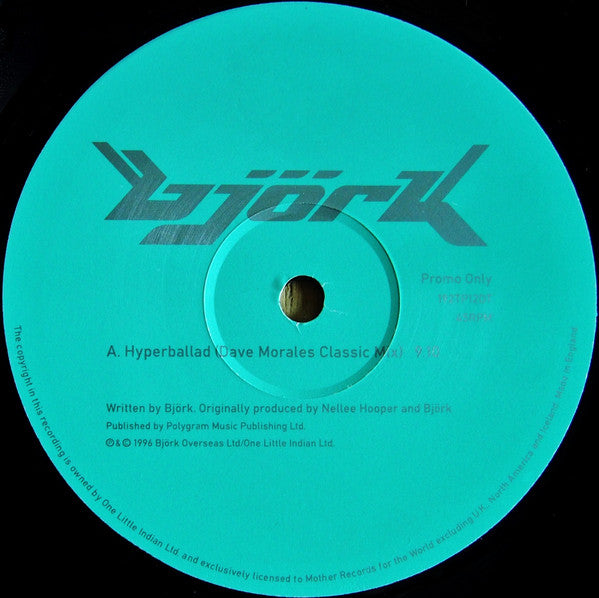 Björk : Hyperballad (Morales / T. Terry Mixes) (12", Single, Promo)