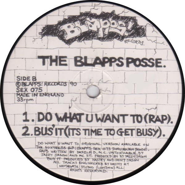The Blapps Posse : Don't Hold Back! (12")