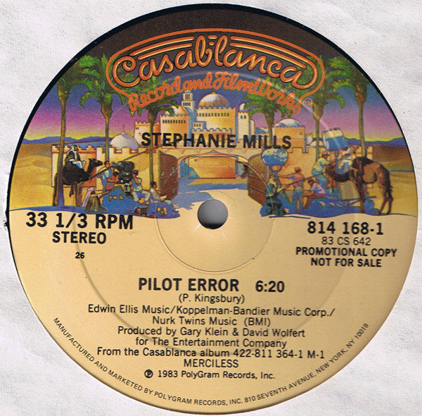 Stephanie Mills : Pilot Error (12", Promo)