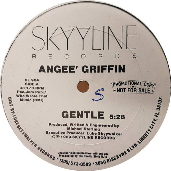 Angee Griffin : Gentle (12", Promo)