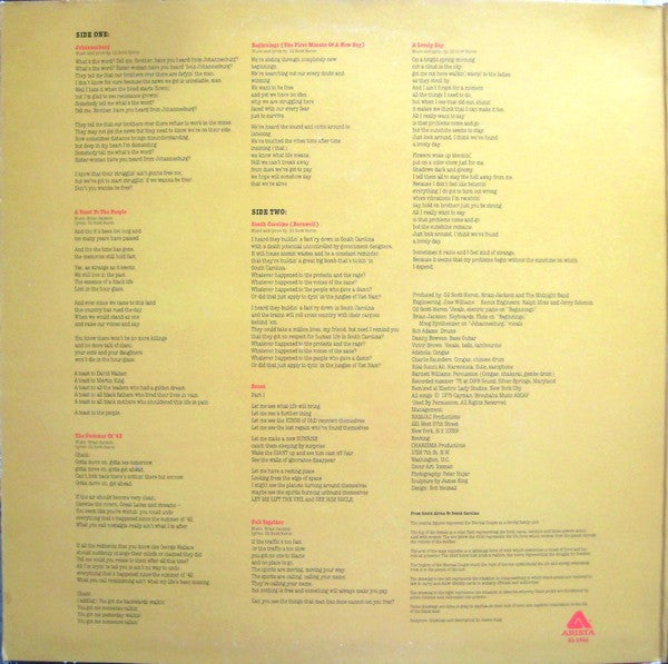 Gil Scott-Heron & Brian Jackson : From South Africa To South Carolina (LP, Album, Promo, Gat)