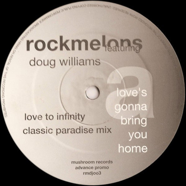 Rockmelons* Featuring Doug Williams : Love's Gonna Bring You Home (2x12", Promo)