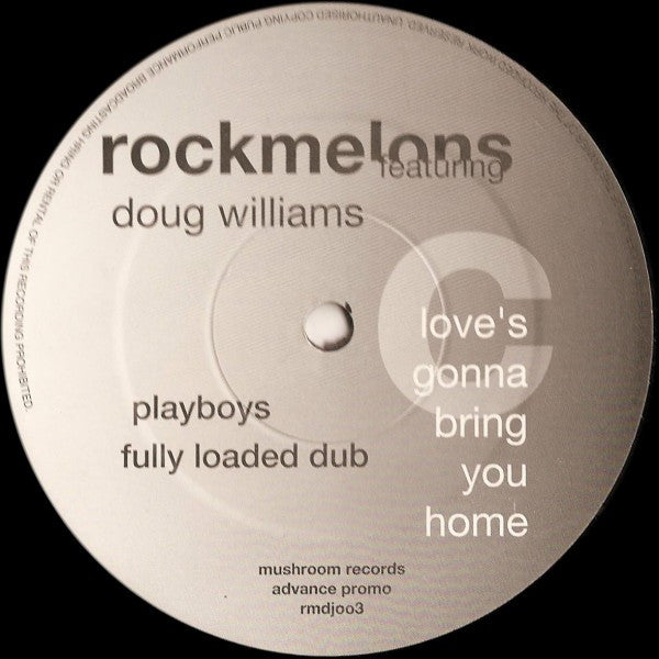 Rockmelons* Featuring Doug Williams : Love's Gonna Bring You Home (2x12", Promo)
