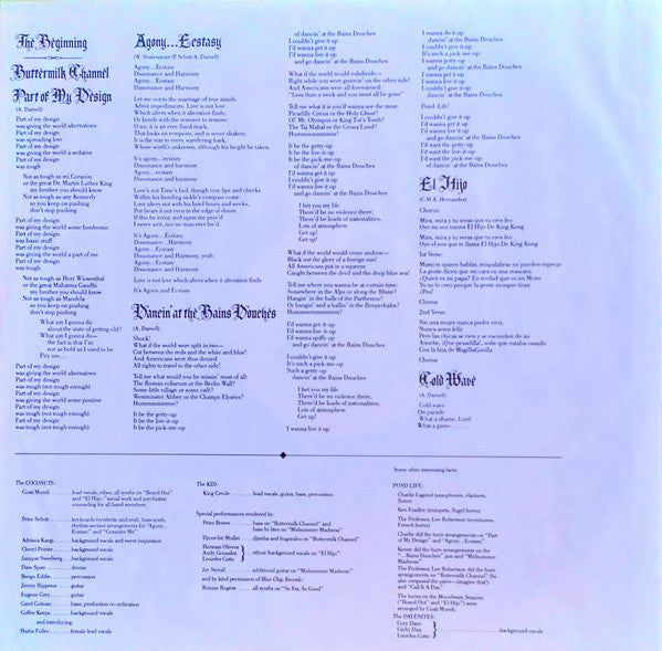 Kid Creole And The Coconuts : I, Too, Have Seen The Woods (LP, Album, DMM)