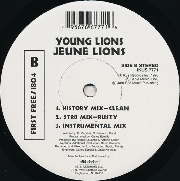 Young Lions (4) : Lion Of Judah / First Free / 1804 (12")