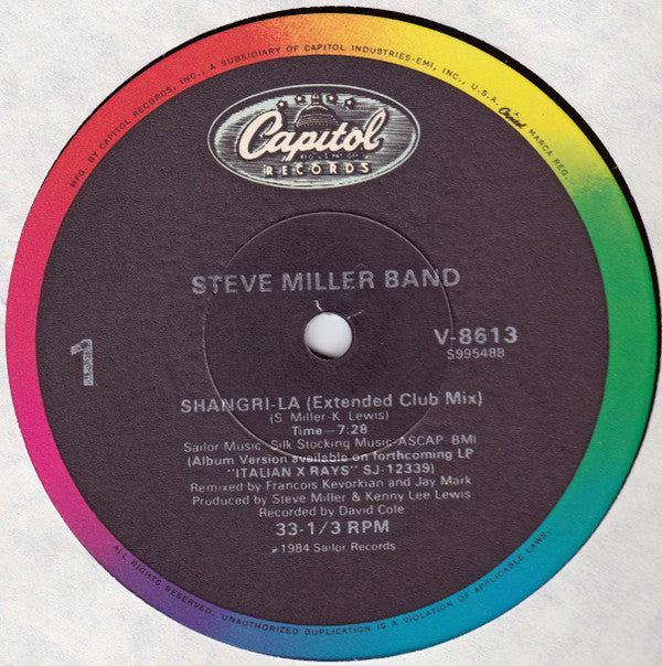 Steve Miller Band : Shangri-La (12", Single)