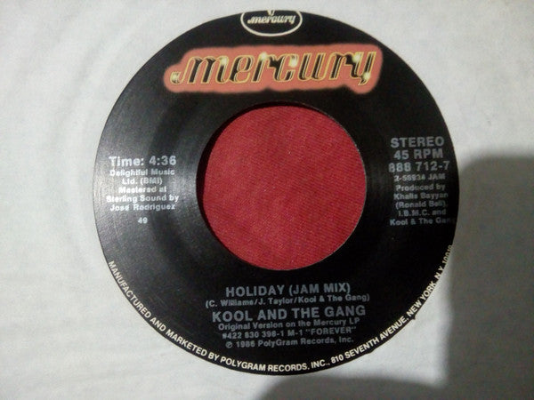 Kool & The Gang : Holiday (7", Spe)