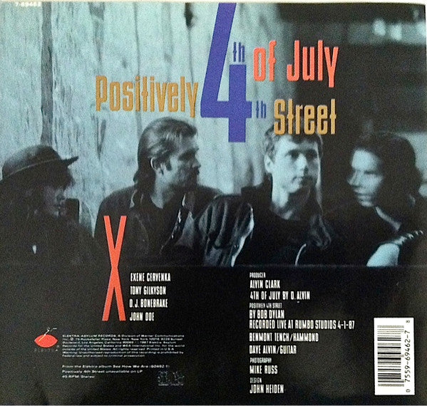 X (5) : 4th Of July (7", Single)