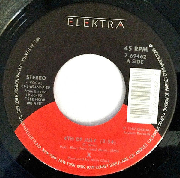 X (5) : 4th Of July (7", Single)
