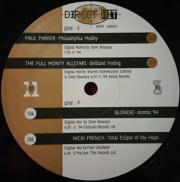 Various : Direct Hit Volume 11 (3x12", Comp, Promo)