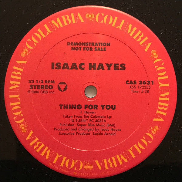 Isaac Hayes : Thing For You (12", Promo)