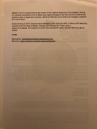 Suburban Architecture : Inside / Outside E.P. (12", EP, Ltd, W/Lbl)