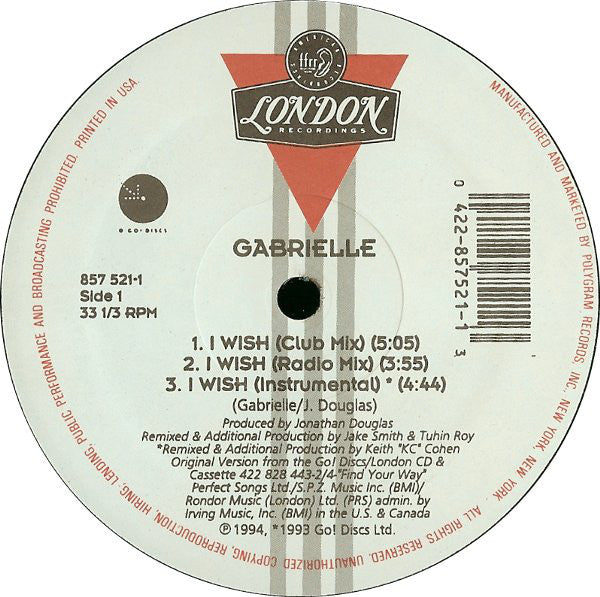 Gabrielle : I Wish (12")
