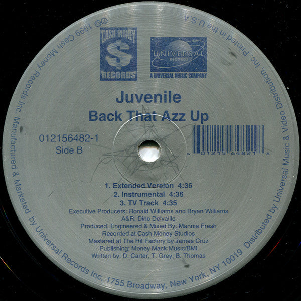 Juvenile (2) : Back That Azz Up (12")