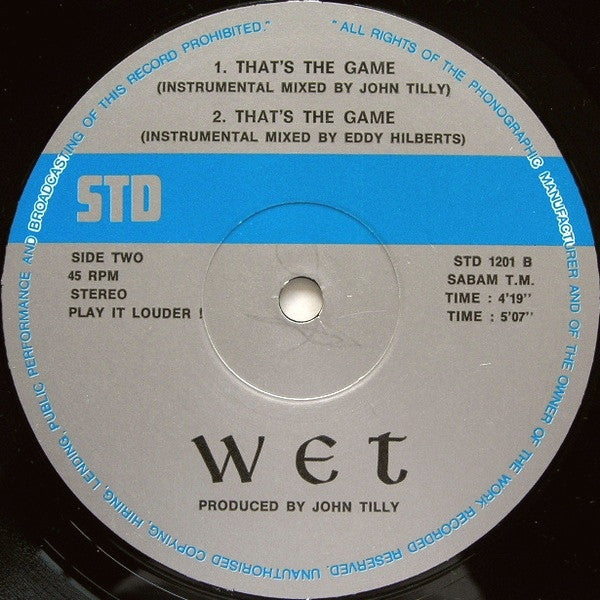 Wet : That's The Game (12")
