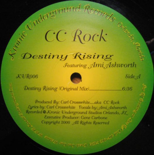 DJ CC Rock : Destiny Rising (12")