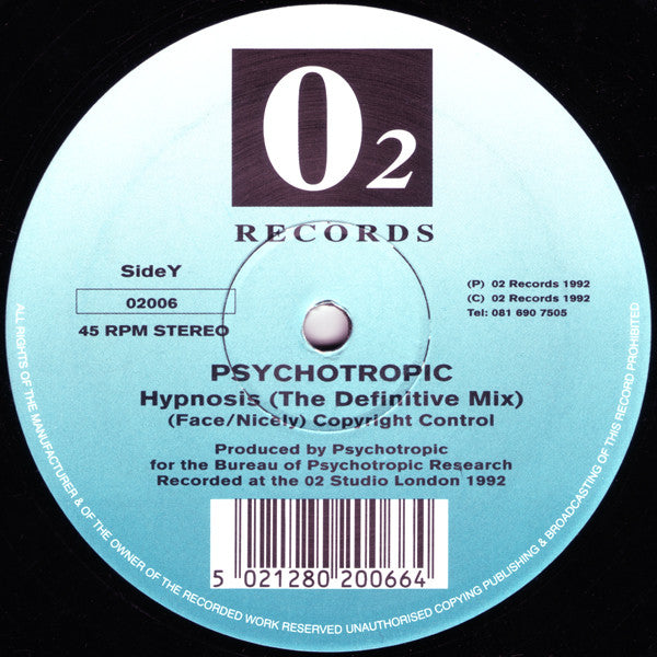 Psychotropic : Hypnosis (Remixes) (12")