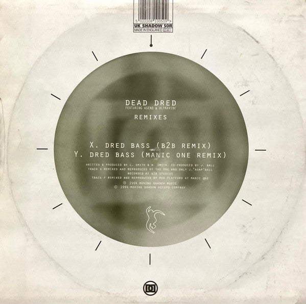 Dead Dred : Dred Bass (Remixes) (10")