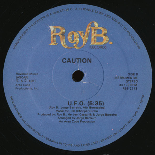 Caution : U.F.O. (12")
