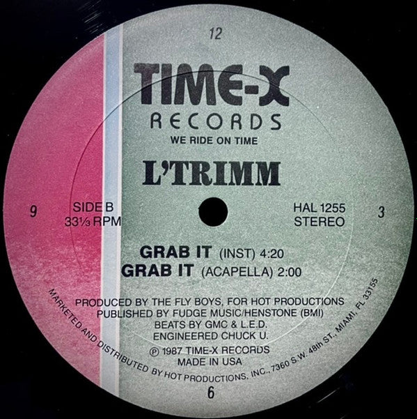 L'Trimm : Grab It (12", Pin)