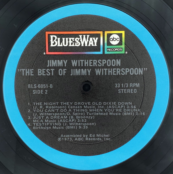 Jimmy Witherspoon : The Best Of Jimmy Witherspoon (LP, Comp, Ter)