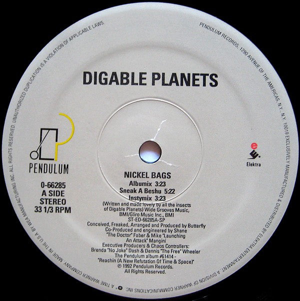 Digable Planets : Nickel Bags (12")