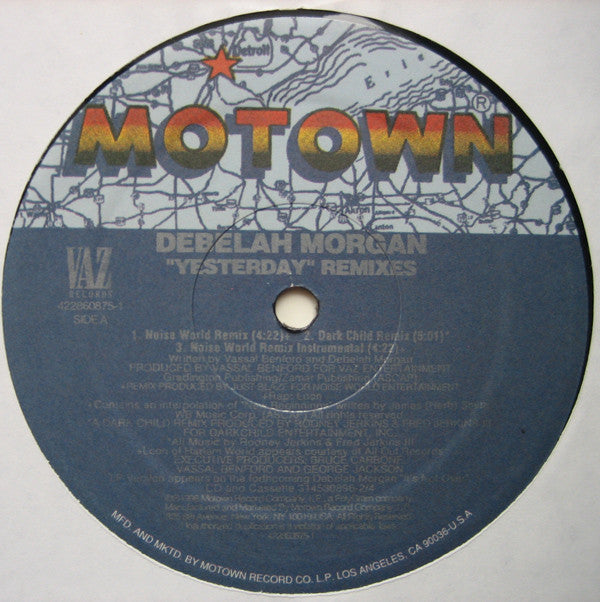 Debelah Morgan : Yesterday Remixes (12")
