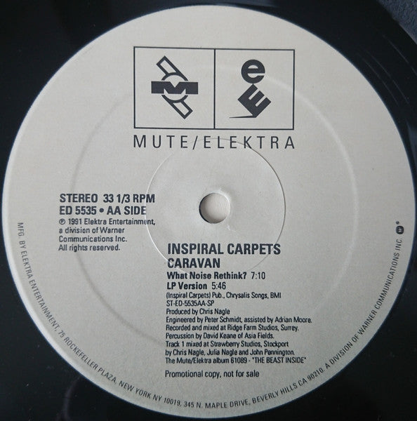 Inspiral Carpets : Caravan (12", Promo)