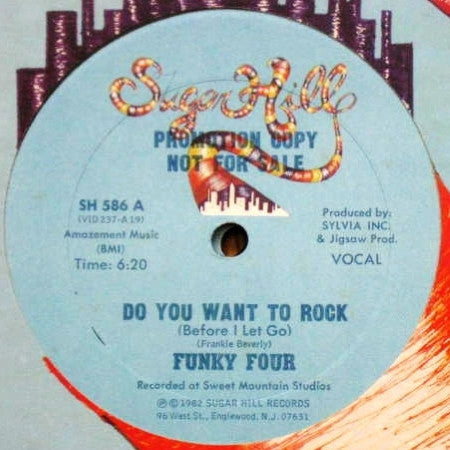 Funky Four* : Do You Want To Rock (12", Promo)