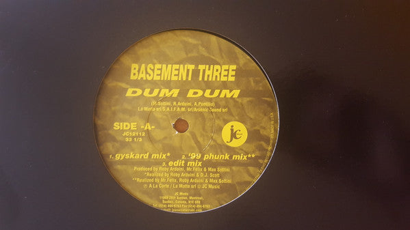 Basement Three / Swift (2) : Dum Dum / Feel Good (12")