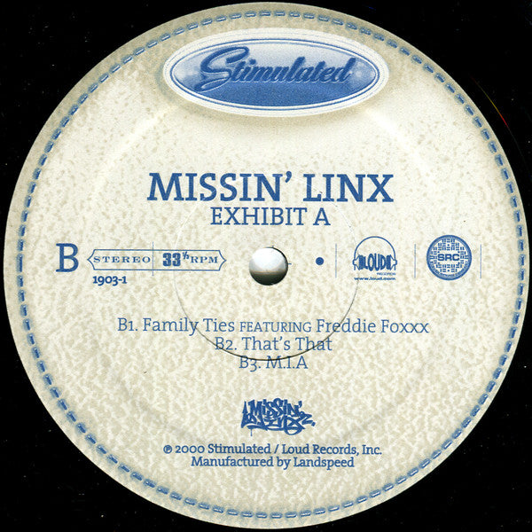 Missin' Linx : Exhibit A (12", EP)