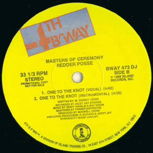 Masters Of Ceremony (2) : Redder Posse (12", Promo)