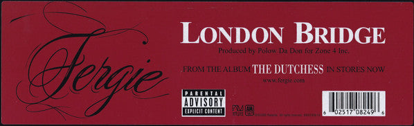 Fergie (2) : London Bridge (12", Maxi)