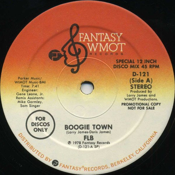 FLB* : Boogie Town / Space Lady (12", Promo)