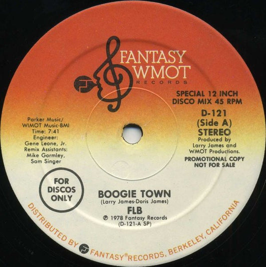 FLB* : Boogie Town / Space Lady (12", Promo)