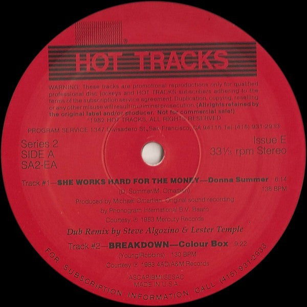 Various : Hot Tracks - Series 2, Issue E (12", Promo)