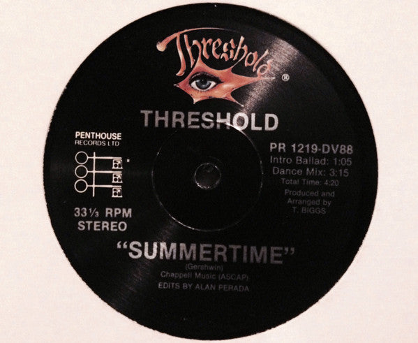Threshold (11) : Summertime / Bad To The Bone (12")