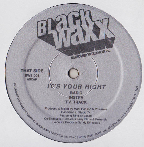 Powerule : Rhymes To Bust / It's Your Right (12")