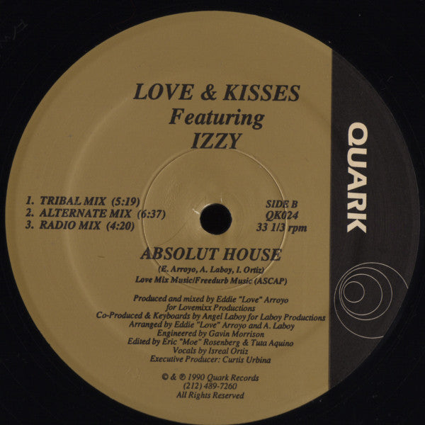 Love & Kisses (2) Featuring Israel Ortiz : Absolut House (12")