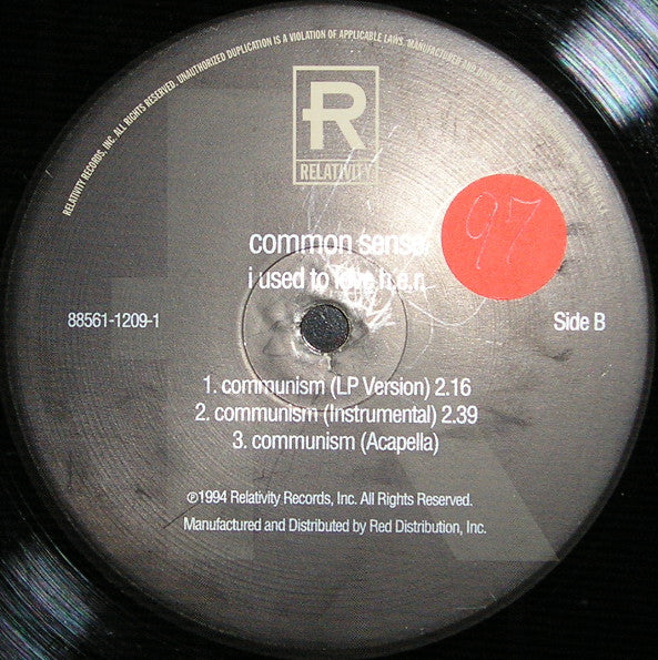 Common Sense* : I Used To Love H.E.R. / Communism (12", RP)