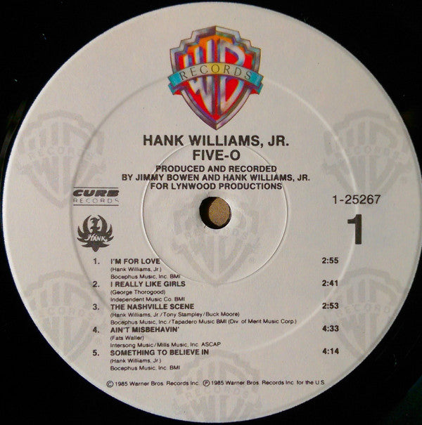 Hank Williams Jr. : Five - O (LP, Album, Spe)