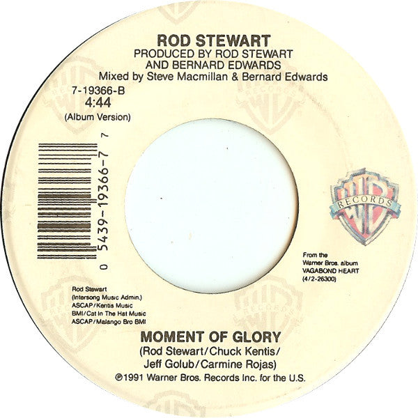 Rod Stewart : Rhythm Of My Heart (7", Single)