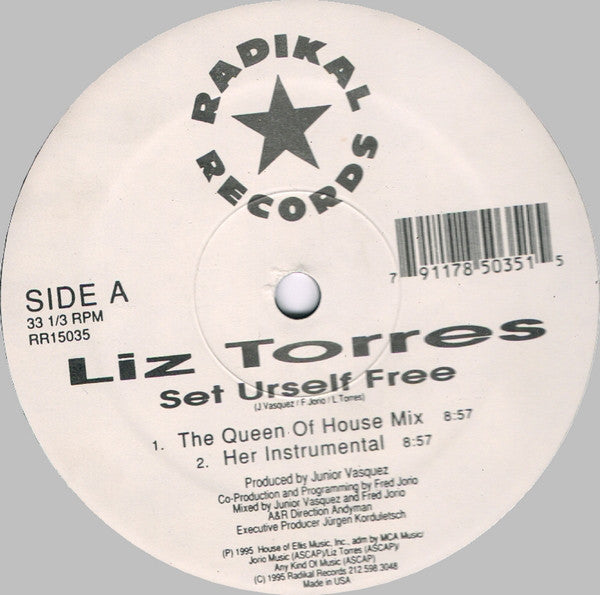 Liz Torres : Set Urself Free (12")