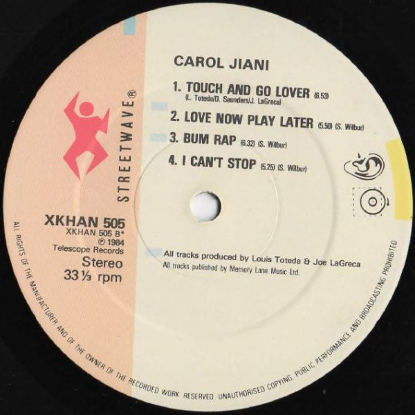 Carol Jiani : Dancing In The Rain (LP, Album)